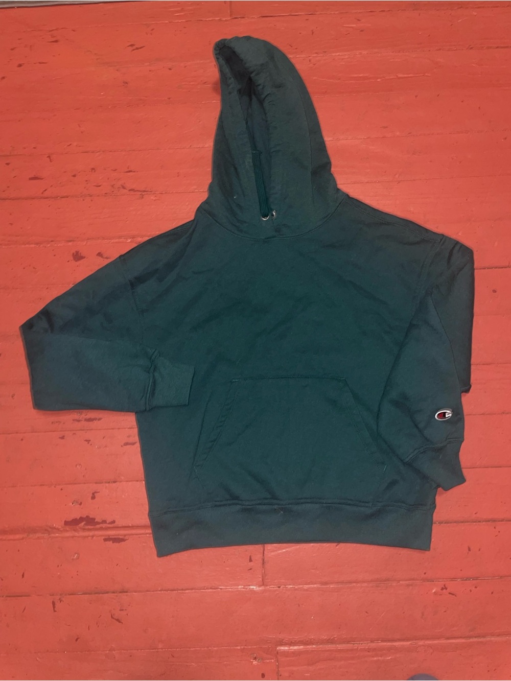 Champion Dark Green Crewneck Hoodie